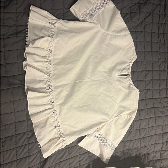 Jonathan Simkhai White A-Line Skirt - Picture 3 of 7